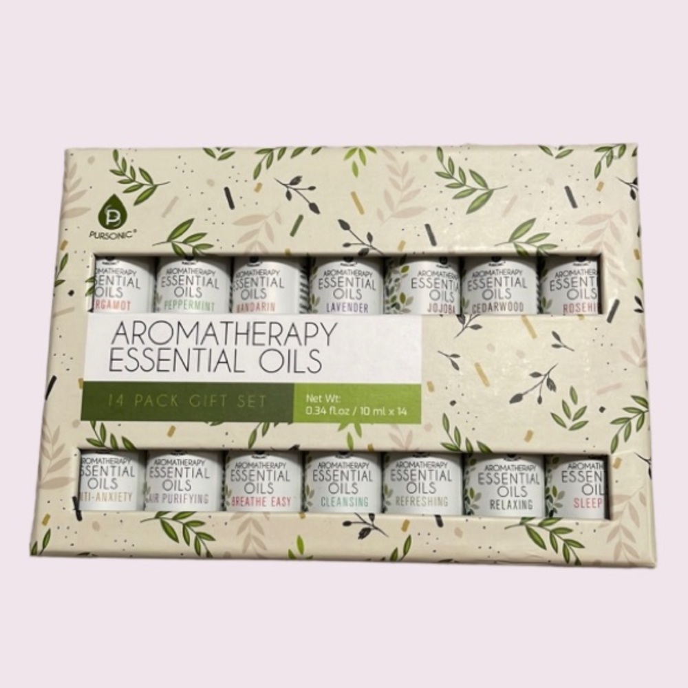 Pursonic Aromatherapy Essential Oils 14 Pack Gift Set